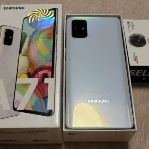 99.99新 SAMSUNG Galaxy A71 菱鏡銀色 港版行貨