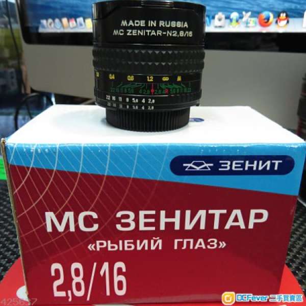 有保：全新魚眼鏡－ MC ZENITAR-M2,8/16 MADE IN RUSSIA