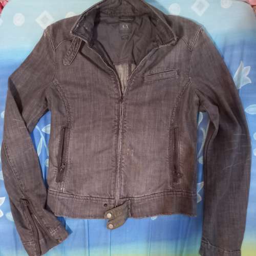 AX Armani Exchange jacket 超型仔 修身款 多款著法 灰黑色 墨綠皮 ＄199 超值