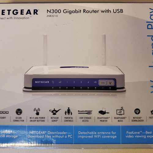 Netgear N300 Gigabit Wifi Router JNR3210
