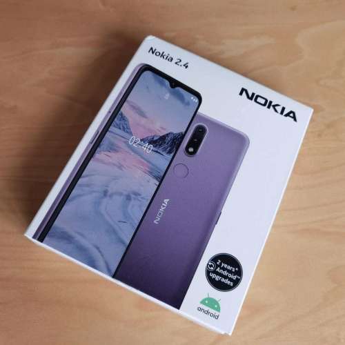 全新 Nokia 2.4 諾基亞 3 + 64GB 行貨 6.5吋 紫色 保養到2021年10月