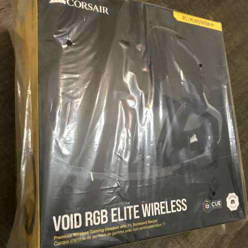 全新未開封 Corsair Void RGB Elite Wireless Premium 7.1 Gaming Headset 無線遊戲...