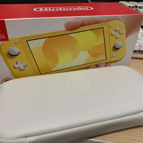 Switch Lite 黃色 連保護袋(有卡槽)