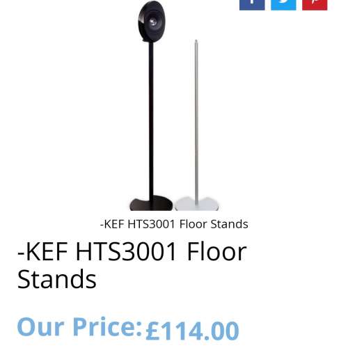 KEF HTS3001/ KHT3005/KHT3005SE/HT3001SE Speakers Floor Stands喇叭腳架