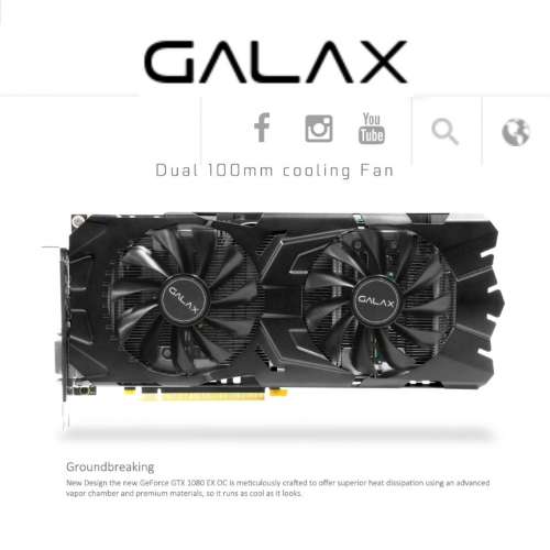 GALAX GTX 1080 EXOC 8G