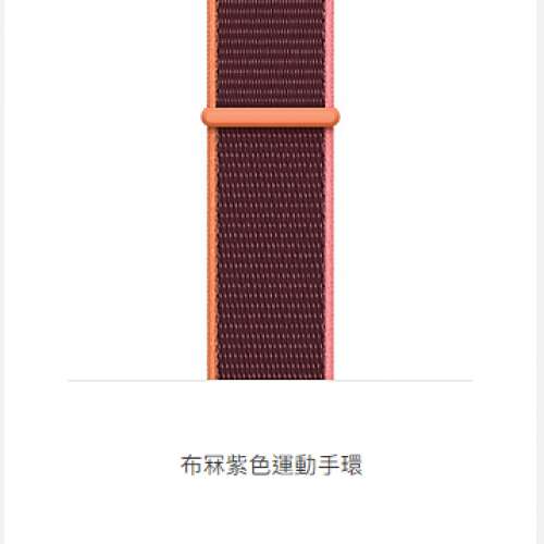 全新Apple watch 44 毫米布冧紫色運動手帶