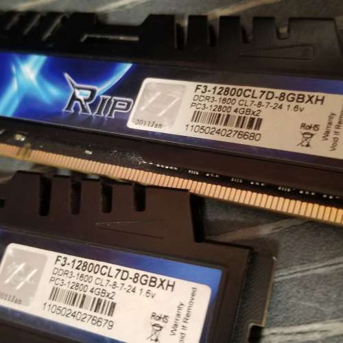 Gskill DDR3 4Gbs X 2