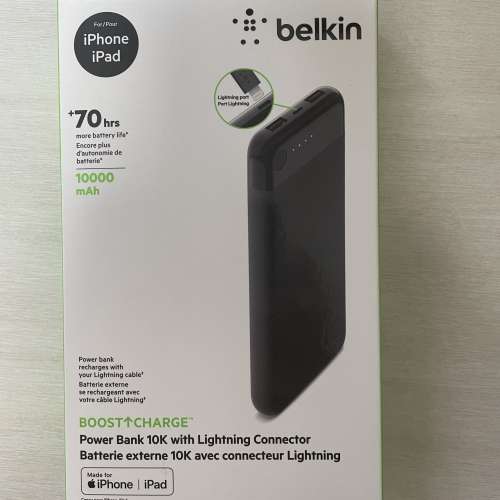 iPhone 專用尿袋 Belkin Boost Charge Power Bank 10k