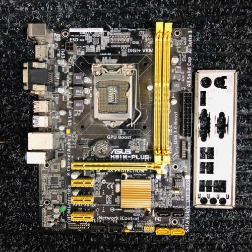 ASUS華碩 H81M PLUS DDR3 LGA1150 USB3.0 SATA6 Gb/s M-ATX M/B