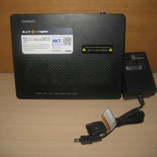 HUAWEI 華為 EchoLife HG8040H 光纖 WiFi Modem 適合還機 HKT PCCW 電訊盈科 網上行 Now TV