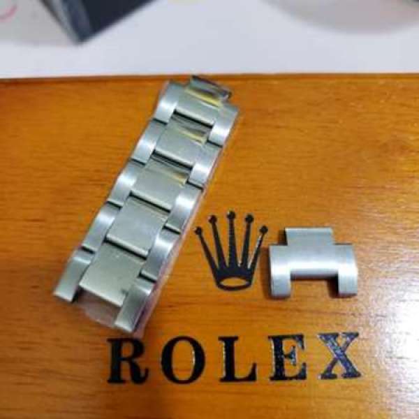 Rolex 勞力士鋼錶代用拋光錶帶5格+正常拉絲鋼1格