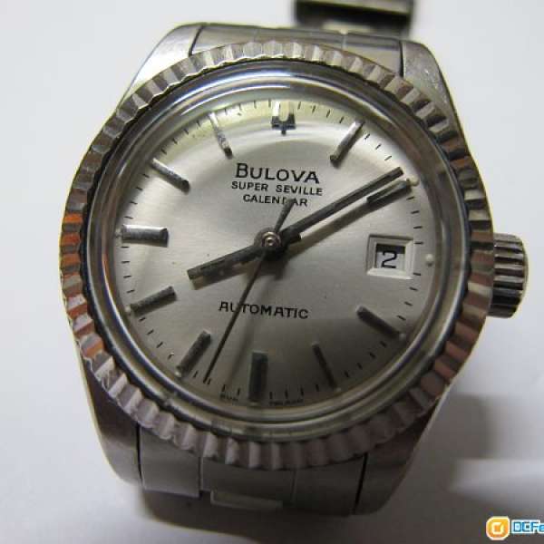 Swiss Bulova Super Seville Calendar Automatic Lady's wrist watch