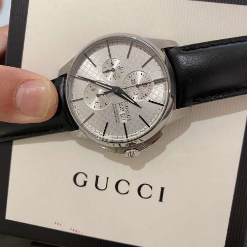 44mm XL GUCCI swiss made automatic chronograph full set 100% new