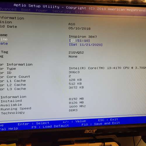 Dell Inspiron 3847 i3-4170 100% work