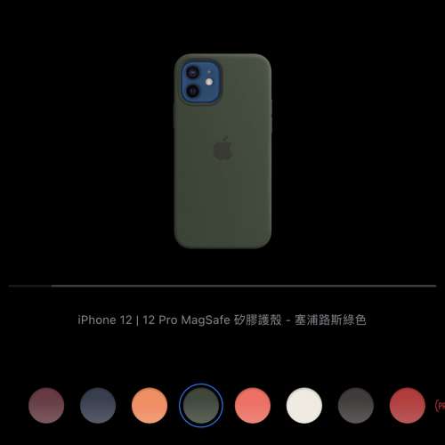 Iphone 12/pro apple 矽膠套 綠色