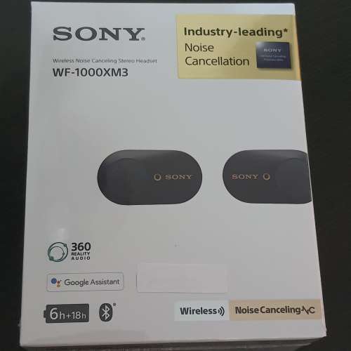 全新  原封  Sony 藍牙耳機 WF-1000XM3