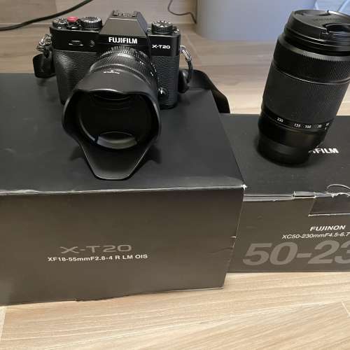 Fujifilm X-T20 Black Kit with 18-55mm + Xc 50-230