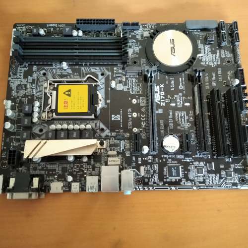 (新淨) ASUS Z170-K底板連背板 (運作正常  已更新BIOS 3805)