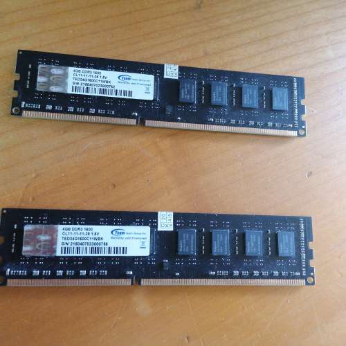 Team DDR3 1600 4GB x 2