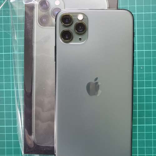 iPhone 11 pro max 256gb 午夜綠 green with apple care not samsung Sony