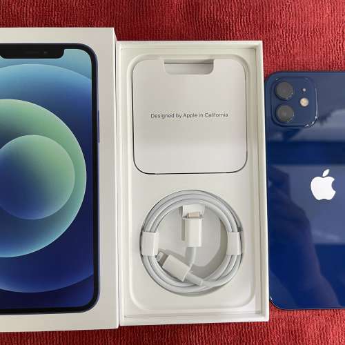 99.99%New iPhone 12 64GB 藍色 香港行貨 蘋果保養至2021年10月22日 全套有盒有配件...