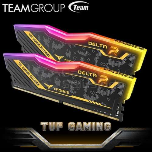 16GB RAM  DDR4 3200MHz 全彩RGB Team Group DELTA TUF Gaming