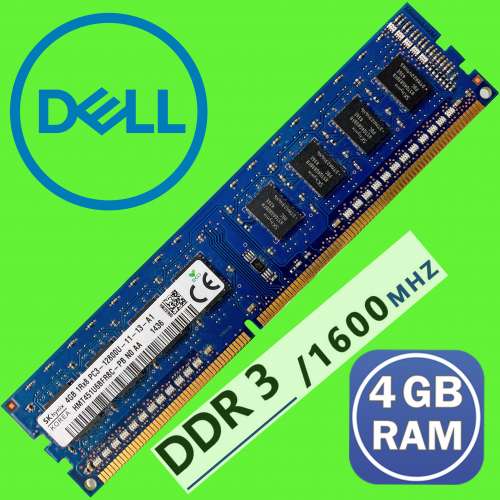 DDR3 4GB 1600 Hz (支援DDR3卓上電腦可使用) 原廠Dell電腦拆出 (不議價)