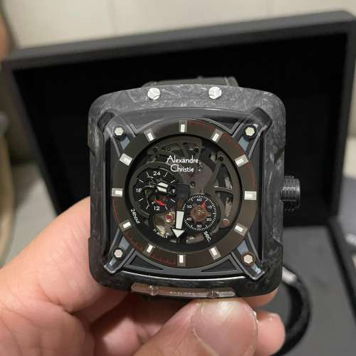 alexandre christie 碳纖限量手錶 （not tudor panerai rolex seiko Iwc 勞力士)