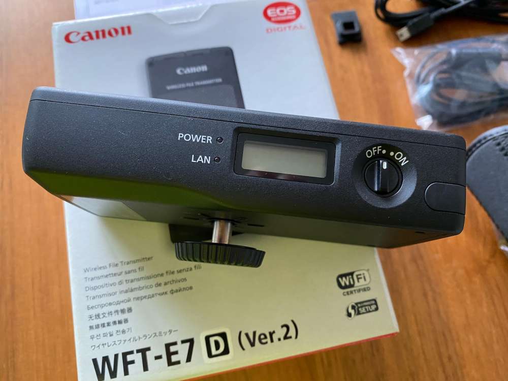 買賣全新及二手其他配件, 攝影產品- Canon WFT-E7II D Wireless File Transmitter for EOS R,  5D4, 5Ds, 5D3, 7D2 