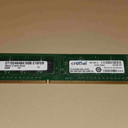 Crucial DDR3-1600 8GB Ram