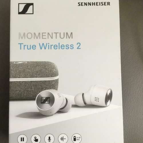 99% New Sennheiser Momentum True Wireless 2 White (跟全新未用原廠皮套$399)