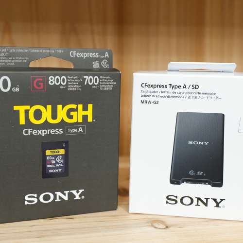 Sony TOUGH CFexpress Type A 80GB (CEA-G80T) + MRW-G2 雙用讀卡器(可