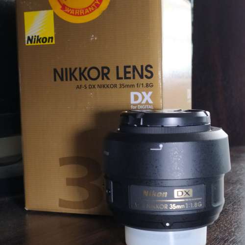 Nikon 35 F1.8 DX 連uv filter