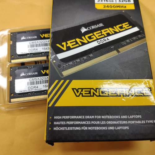 CORSAIR VENGEANCE SODIMM DDR4 2666 CL16 16GBX2