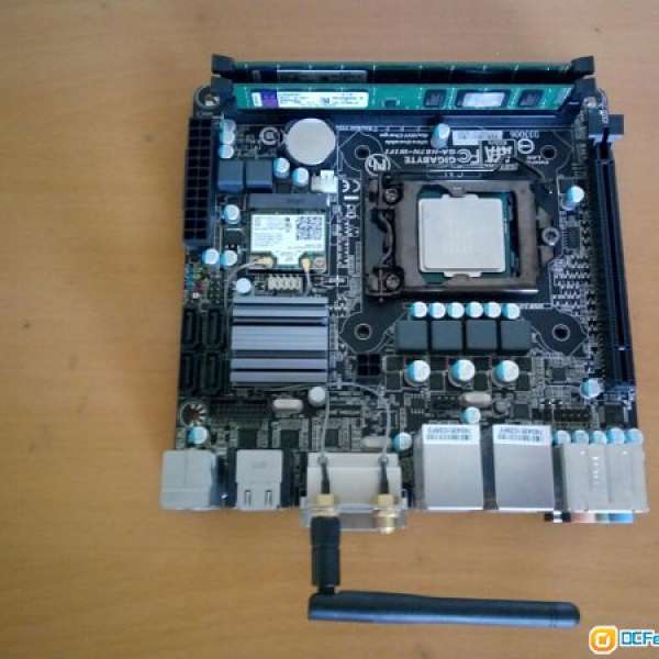 (ITX) 新淨技嘉H87N Wifi 底板跟背板 (運作正常 已更新BIOS F9)