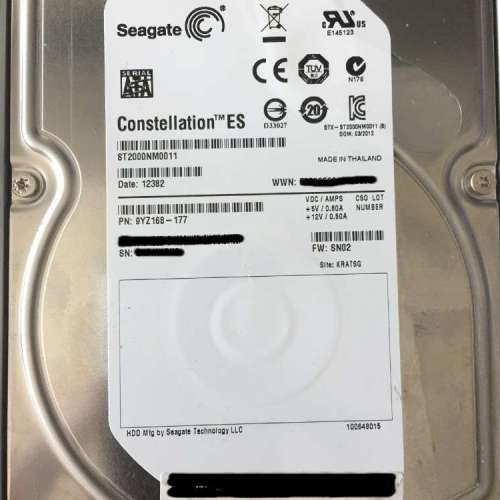 Seagate Constellation ES SATA 2TB 3.5" 7200RPM Hard Disks