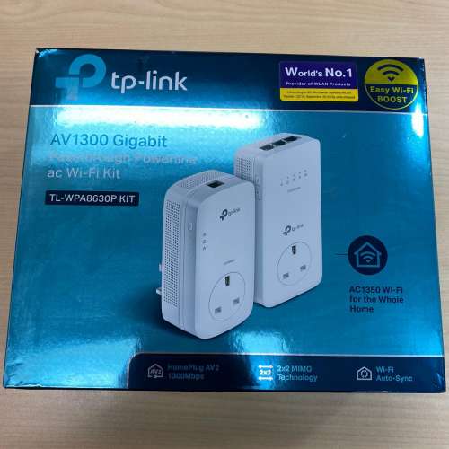 TP-link AV1300 Gigabit Passthrough Powerline ac WiFi Kit (TL-WPA8630P Kit)