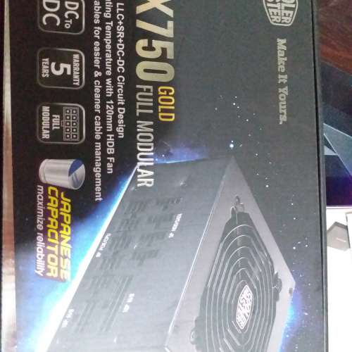 今個月買9成新COOLER MASTER GX GOLD 750 全模組 80 PLUS