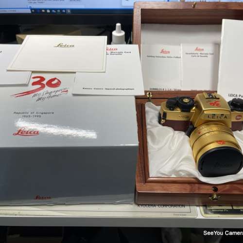 98-99% New Leica Gold R6.2 + 50mm f/1.4 Limited Edition 150 Set Only