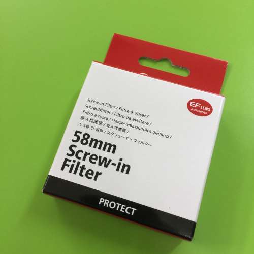 100% new canon 原廠 58mm filter