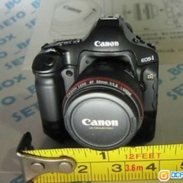 罕有 絕版 非賣品 別注 Canon EOS 1Ds Mark III 50mm定焦鏡頭 限量 相機 模型 figu...