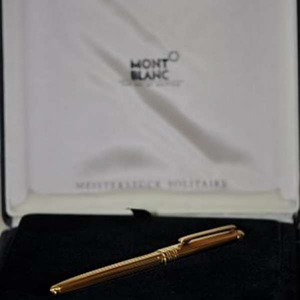 ☆ MONTBLANC 萬寶龍 Black, Gold Metal, Lacquer Ball Pen 黑色, 金色金屬, 上漆原子筆-267008236 main image 0