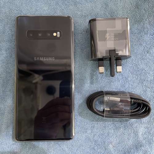 99%New Samsung S10+ 8+128GB 黑色 香港行貨 自用超值 超級新淨
