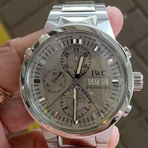IWC 3715 iwc gst chronograph rattrapante silver dial 95% new