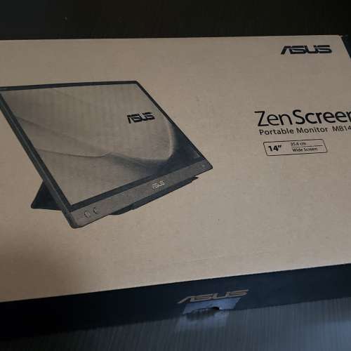 (公司聖誕抽獎禮物) 華碩 ASUS ZenScreen MB14AC 可攜式顯示屏