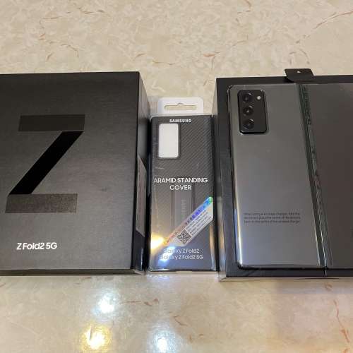 全新只開封驗機行貨連單黑色 Galaxy Z Fold2 5G fold 2 連單連全新未開封Aramid立架...
