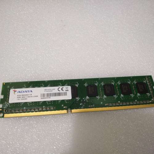 全正常 ADATA DDR3-1600 (PC3-12800)  8GB x 1 Desktop Ram