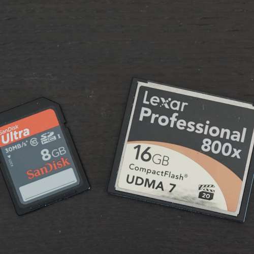 Lexar Professional 800X 16GB Compact Flash Card + SanDisk Ultra 8GB SDCard