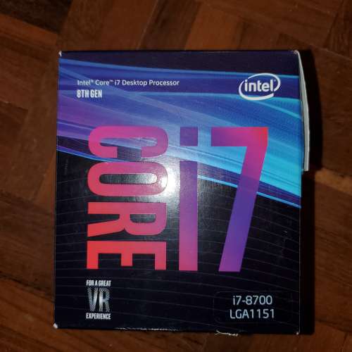 intel  CPU i7 8700