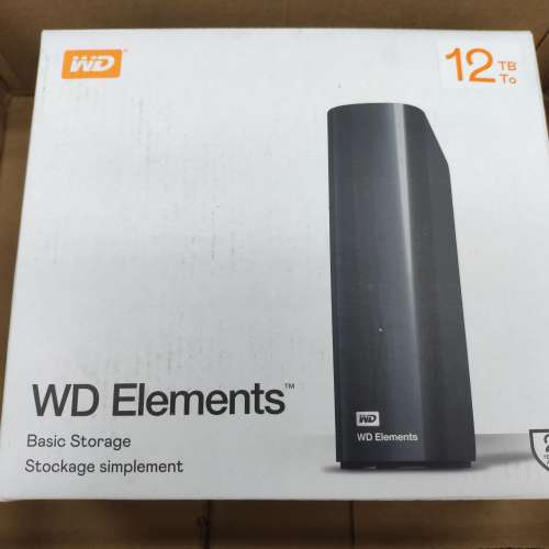 全新未開封 WD Elements 12TB USB3.0 外置硬碟